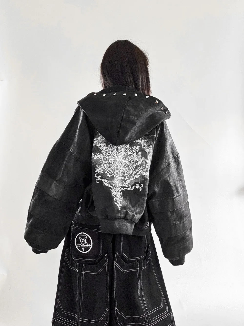 STAINED GLASS WAXED DENIM JACKET