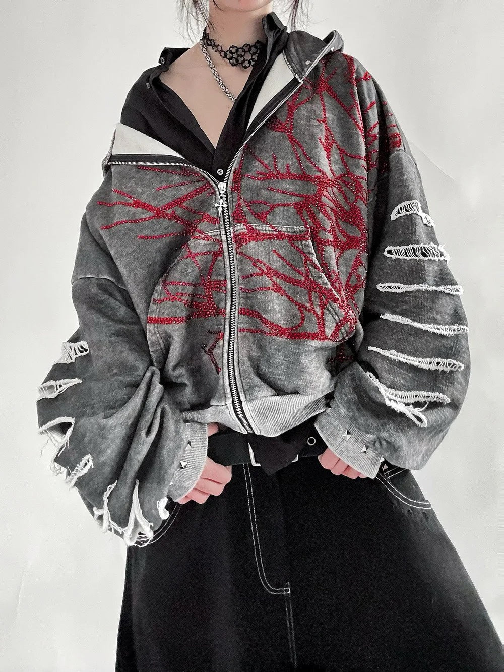 Blood Barberry Zip-Up - 1/1