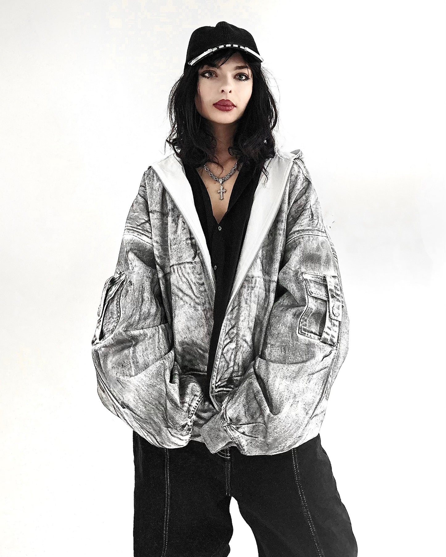 WHITE STALLION WAXED MUD DENIM JACKET - 1/1