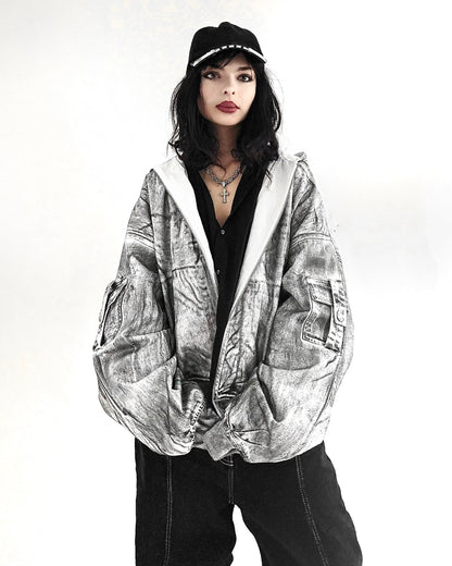 WHITE STALLION WAXED MUD DENIM JACKET - 1/1