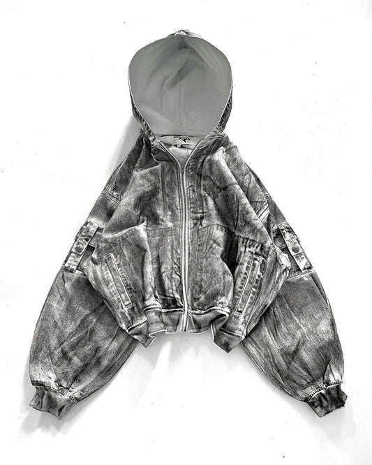 WHITE STALLION WAXED MUD DENIM JACKET - 1/1