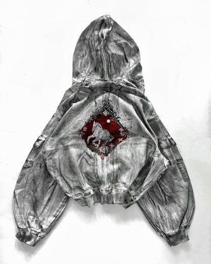 WHITE STALLION WAXED MUD DENIM JACKET - 1/1