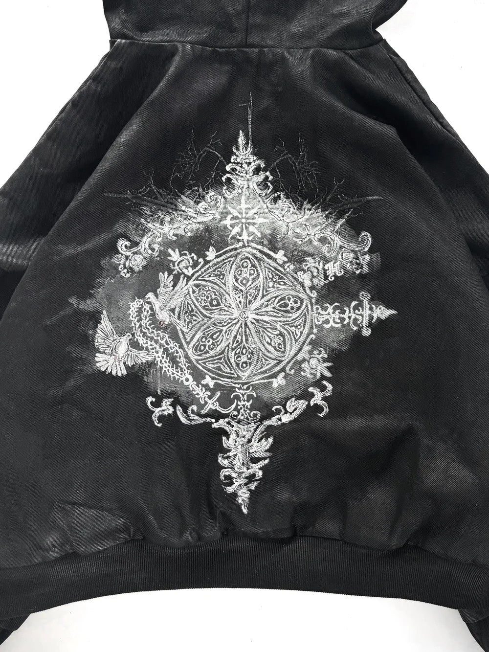 STAINED GLASS WAXED DENIM JACKET