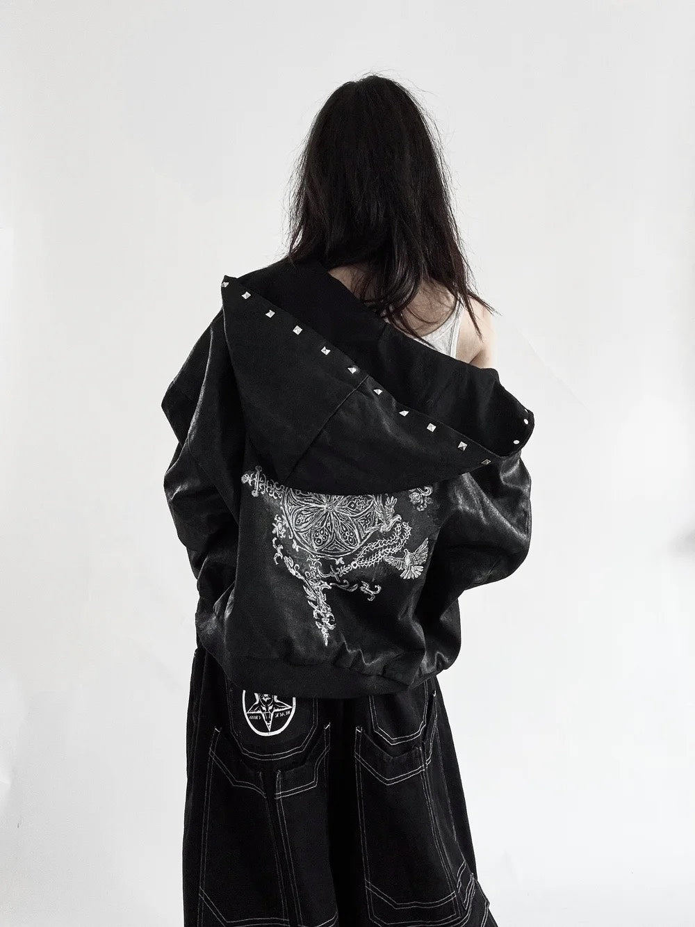 STAINED GLASS WAXED DENIM JACKET