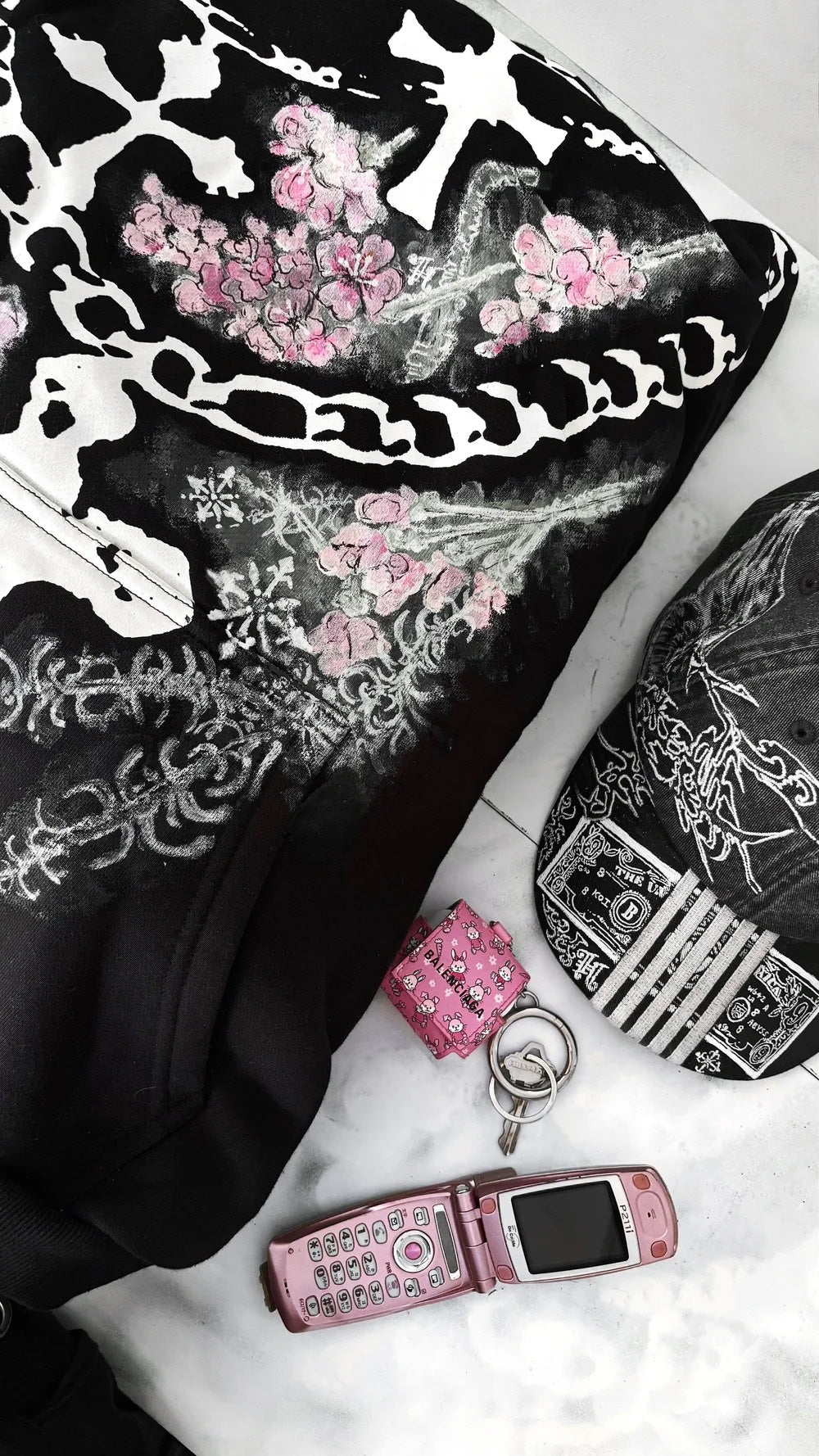 MIDNIGHT BLOSSOM LOKI HOODIE - 1/1