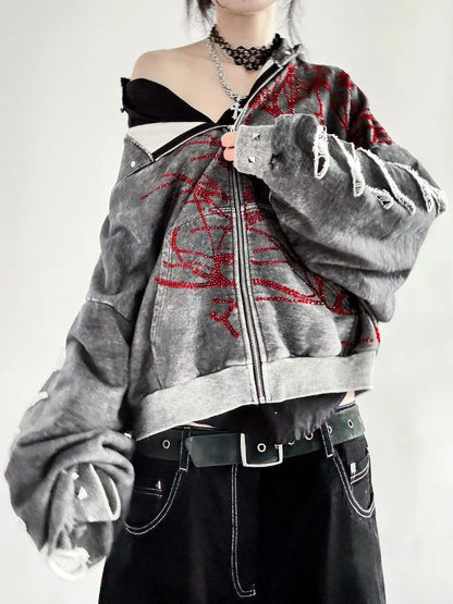 Blood Barberry Zip-Up - 1/1