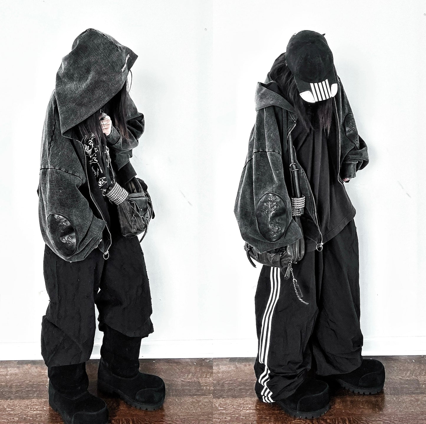 LEATHER PATCH ESSENTIAL ZIP-UP